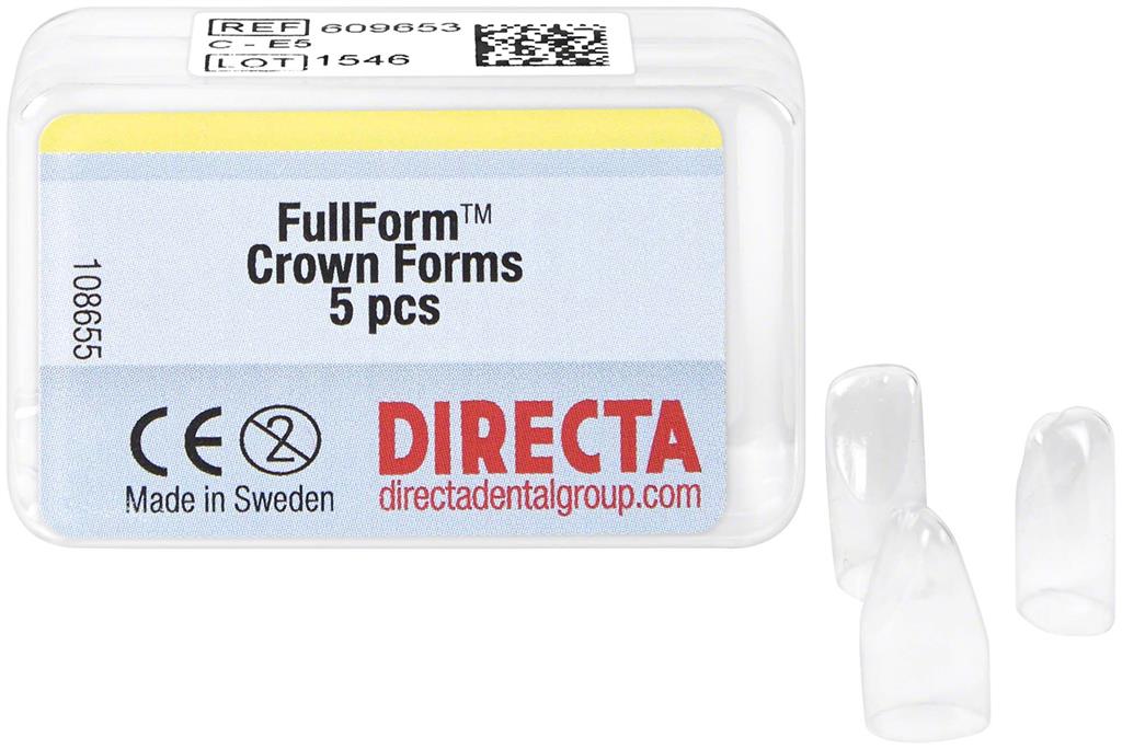Directa 609653 FullForm Dental Crown Forms E-5 C System Right Lateral S 5/Pk Directa 609653 FullForm Dental Crown Forms E-5 C System Right Lateral S 5/Pk